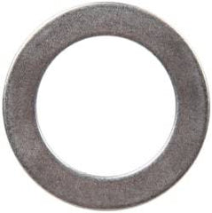 Made in USA - 0.048" Thick, 1" Inside x 1-1/2" OD, Round Shim - 7/8" Screw, Uncoated 302/304 Stainless Steel - Benchmark Tooling