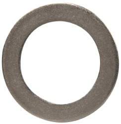 Made in USA - 0.06" Thick, 1" Inside x 1-1/2" OD, Round Shim - 7/8" Screw, Uncoated 302/304 Stainless Steel - Benchmark Tooling