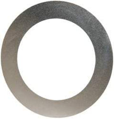 Made in USA - 0.002" Thick, 1-1/8" Inside x 1-5/8" OD, Round Shim - Uncoated 302/304 Stainless Steel - Benchmark Tooling