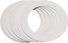 Made in USA - 0.003" Thick, 1-1/8" Inside x 1-5/8" OD, Round Shim - Uncoated 302/304 Stainless Steel - Benchmark Tooling