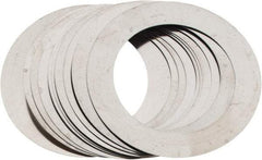 Made in USA - 0.006" Thick, 1-1/8" Inside x 1-5/8" OD, Round Shim - Uncoated 302/304 Stainless Steel - Benchmark Tooling