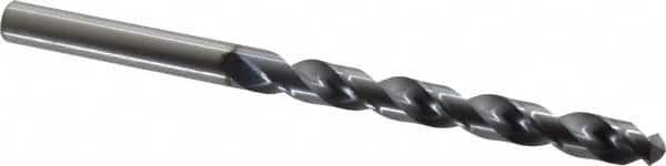 OSG - 7.69874mm 120° Vanadium High Speed Steel Jobber Drill - TiCN Finish, Right Hand Cut, Spiral Flute, Straight Shank, 117mm OAL, Standard Point - Benchmark Tooling