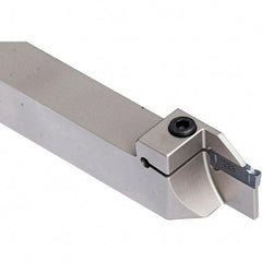 Iscar - External Thread, 0.7874" Max Depth of Cut, 3mm Min Groove Width, 6" OAL, Left Hand Indexable Grooving Cutoff Toolholder - 1" Shank Height x 1" Shank Width, C#-ASH../DG../HSK A63WH-ASH.. Insert Style, DGT Toolholder Style, Series Do-Grip - Benchmark Tooling