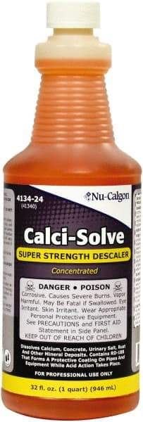 Nu-Calgon - 1 Qt Liquid Hydrochloric Acid Drain Cleaner - Acidic Scent - Benchmark Tooling