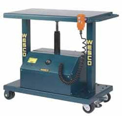 Wesco Industrial Products - 6,000 Lb Capacity Powered Post Lift Table - 37" Lift Height, 48" Platform Length x 32" Platform Width - Benchmark Tooling