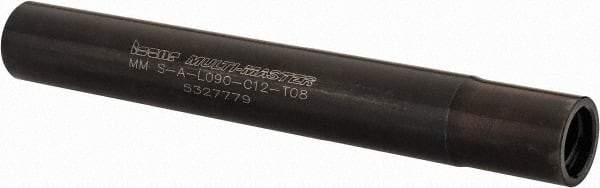 Iscar - Multimaster 12mm Stepped Shank Milling Tip Insert Holder & Shank - 0.4528" Neck Diam, T08 Neck Thread, 90mm OAL, Steel MM S-A Tool Holder - Benchmark Tooling