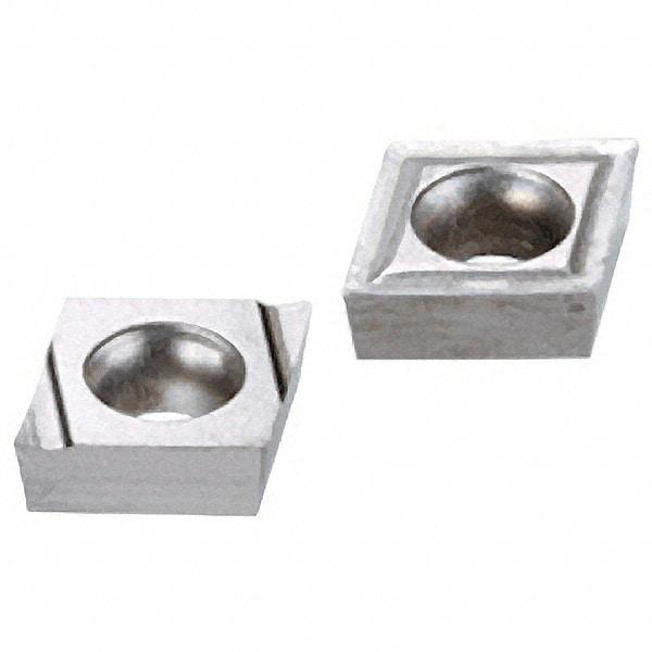 Iscar - CCGT2-0 Grade IC30N Carbide Turning Insert - Uncoated, 80° Diamond, 1/4" Inscr Circle, 3/32" Thick, 0.0079" Corner Radius - Benchmark Tooling