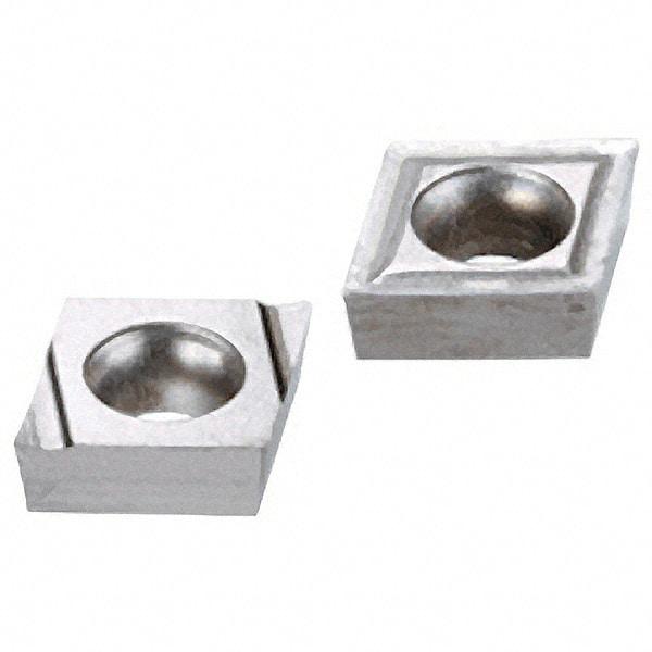 Iscar - CCGT2-0 Grade IC20 Carbide Turning Insert - Uncoated, 80° Diamond, 1/4" Inscr Circle, 3/32" Thick, 0.0079" Corner Radius - Benchmark Tooling