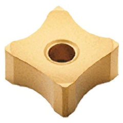 Kyocera - CNGA431 Grade KBN25M CBN Turning Insert - Megacoat Finish, 80° Diamond, 1/2" Inscr Circle, 3/16" Thick, 1/64" Corner Radius - Benchmark Tooling
