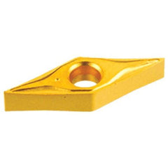Iscar - VNMG2.5-1 NF Grade IC428 Carbide Turning Insert - TiC/Al2O3 Finish, 35° Diamond, 9/32" Inscr Circle, 5/32" Thick, 1/64" Corner Radius - Benchmark Tooling