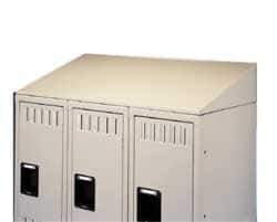 Tennsco - 36" Wide15" Deep, Locker Slope Top - Benchmark Tooling