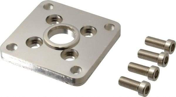 SMC PNEUMATICS - Air Cylinder Flange Mount - For 2" Air Cylinders, Use with NCGF/G - Benchmark Tooling