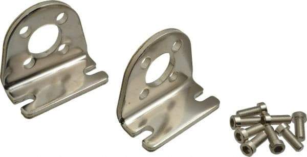 SMC PNEUMATICS - Air Cylinder Foot Mount - For 2" Air Cylinders, Use with NCGL - Benchmark Tooling