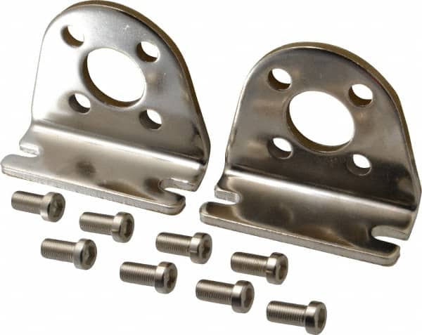 SMC PNEUMATICS - Air Cylinder Foot Mount - For 2-1/2" Air Cylinders, Use with NCGL - Benchmark Tooling