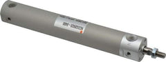 SMC PNEUMATICS - 3/4" Bore Double Acting Air Cylinder - 1/8 Port, 1/4-28 Rod Thread, 140 Max psi, 40 to 140°F - Benchmark Tooling