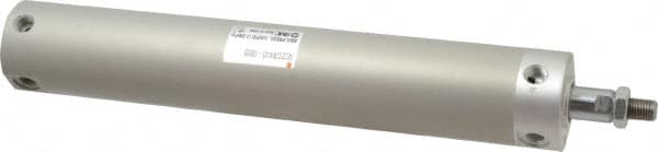 SMC PNEUMATICS - 1-1/2" Bore Double Acting Air Cylinder - 1/8 Port, 7/16-20 Rod Thread, 140 Max psi, 40 to 140°F - Benchmark Tooling