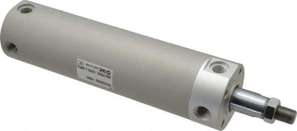 SMC PNEUMATICS - 2" Bore Double Acting Air Cylinder - 1/4 Port, 1/2-20 Rod Thread, 140 Max psi, 40 to 140°F - Benchmark Tooling