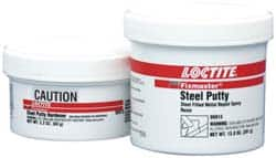 Loctite - 25 Lb Kit Gray Epoxy Resin Putty - 203°F Max Operating Temp, 6 hr Full Cure Time, Series 135 - Benchmark Tooling