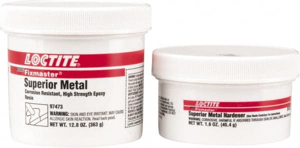 Loctite - 1 Lb Pail Two Part Epoxy - 20 min Working Time, 2,820 psi Shear Strength, Series Fixmaster - Benchmark Tooling