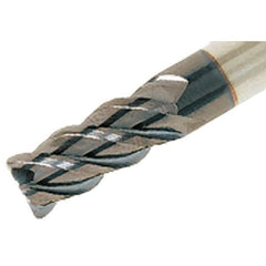 Iscar - 12mm, 4 Flute, Single End, Solid Carbide, 3mm Corner Radius End Mill - 83mm OAL, 45° Helix, Right Hand Flute, 25mm LOC, Right Hand Cut - Benchmark Tooling