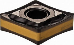 Iscar - CNMG432 PP Grade IC8250 Carbide Turning Insert - TiCN/Al2O3/TiN Finish, 80° Diamond, 1/2" Inscr Circle, 3/16" Thick, 1/32" Corner Radius - Benchmark Tooling