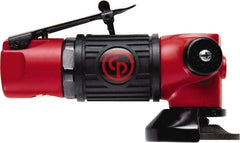Chicago Pneumatic - 2" Wheel Diam, 22,000 RPM, Pneumatic Angle & Disc Grinder - 3/8-24 Spindle, 8 CFM, Side Exhaust - Benchmark Tooling
