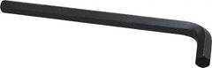 Value Collection - 5/8" Hex, Long Arm, Hex Key - 9-21/32" OAL, Alloy Steel, Inch System of Measurement - Benchmark Tooling