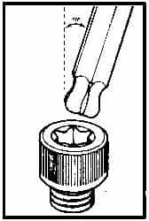 Bondhus - 3-3/8" OAL T15 Torx Key - Benchmark Tooling