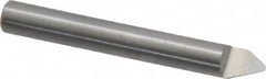 Onsrud - 60° Incl Angle, 1/4" Shank Diam, 2" OAL, 0.06" Cut Diam, Conical Engraving Cutter - 1/2" LOC, 0.06" Tip Diam, 1 Flute, Right Hand Cut, Solid Carbide, Uncoated - Benchmark Tooling