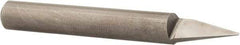 Onsrud - 30° Incl Angle, 1/4" Shank Diam, 2" OAL, 0.03" Cut Diam, Conical Engraving Cutter - 1/2" LOC, 0.03" Tip Diam, 1 Flute, Right Hand Cut, Solid Carbide, Uncoated - Benchmark Tooling