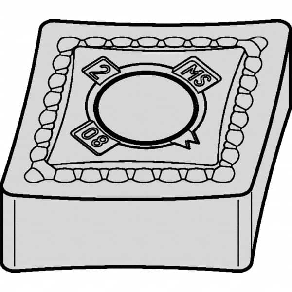 Kennametal - CNMG643 Grade KCU10 Carbide Turning Insert - AlTiN Finish, 80° Diamond, 3/4" Inscr Circle, 1/4" Thick, 3/64" Corner Radius - Benchmark Tooling