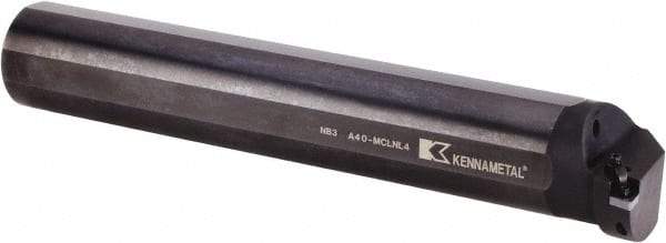 Kennametal - 76.96mm Min Bore Diam, 16" OAL, 2-1/2" Shank Diam, A-MCLN Indexable Boring Bar - CN.. 432 Insert, Pin & Clamp Holding Method - Benchmark Tooling