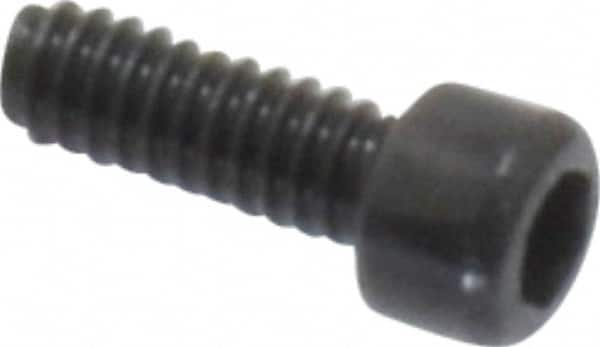 Value Collection - #0-80 UNF Hex Socket Drive, Socket Cap Screw - Alloy Steel, Black Oxide Finish, Fully Threaded, 3/16" Length Under Head - Benchmark Tooling