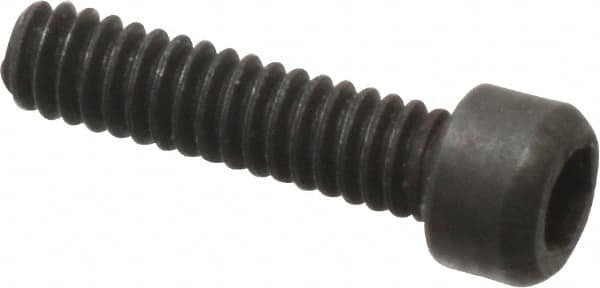 Value Collection - #0-80 UNF Hex Socket Drive, Socket Cap Screw - Alloy Steel, Black Oxide Finish, Fully Threaded, 1/4" Length Under Head - Benchmark Tooling