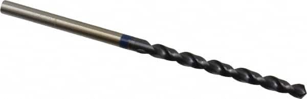Accupro - #36 120° Cobalt Jobber Drill - TiAlN Finish, Right Hand Cut, Spiral Flute, Straight Shank, 61mm OAL, Split Point - Benchmark Tooling