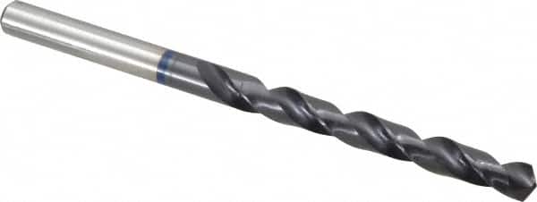 Accupro - 6.8mm 120° Cobalt Jobber Drill - TiAlN Finish, Right Hand Cut, Spiral Flute, Straight Shank, 109mm OAL, Faceted Point - Benchmark Tooling
