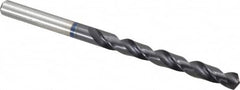 Accupro - 6.8mm 120° Cobalt Jobber Drill - TiAlN Finish, Right Hand Cut, Spiral Flute, Straight Shank, 109mm OAL, Faceted Point - Benchmark Tooling