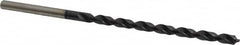 Accupro - 7/32", 118° Point, Spiral Flute, Vanadium High Speed Steel Taper Length Drill Bit - TiAlN Finish, 91mm Flute Length, 139mm OAL - Benchmark Tooling