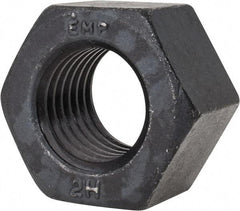 Value Collection - 1-3/8 - 6 UNC Steel Right Hand Heavy Hex Nut - 2-3/16" Across Flats, 1-11/32" High, Uncoated, 2B Class of Fit - Benchmark Tooling