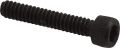 Value Collection - #4-40 UNC Hex Socket Drive, Socket Cap Screw - Alloy Steel, Black Oxide Finish, Fully Threaded, 5/8" Length Under Head - Benchmark Tooling