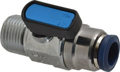 Aignep USA - 3/8" Pipe, 3/8 Thread, Full Port, Brass Standard Ball Valve - Benchmark Tooling