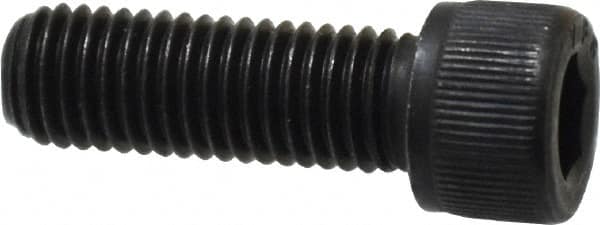 Value Collection - 1/4-28 UNF Hex Socket Drive, Socket Cap Screw - Alloy Steel, Black Oxide Finish, Fully Threaded, 3/4" Length Under Head - Benchmark Tooling