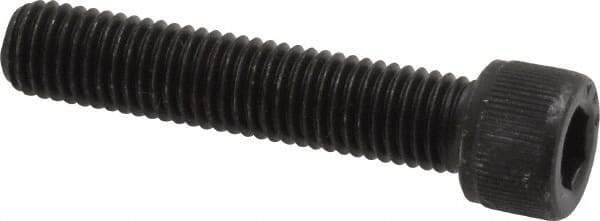 Value Collection - 1/4-28 UNF Hex Socket Drive, Socket Cap Screw - Alloy Steel, Black Oxide Finish, Fully Threaded, 1-1/4" Length Under Head - Benchmark Tooling