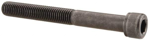 Value Collection - 1/4-28 UNF Hex Socket Drive, Socket Cap Screw - Alloy Steel, Black Oxide Finish, Partially Threaded, 2-1/4" Length Under Head - Benchmark Tooling