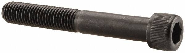 Value Collection - 5/16-24 UNF Hex Socket Drive, Socket Cap Screw - Alloy Steel, Black Oxide Finish, Partially Threaded, 2-1/4" Length Under Head - Benchmark Tooling