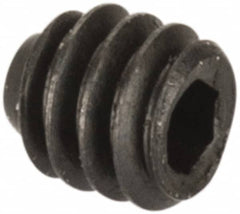 Value Collection - #0-80 UNF, 1/16" OAL, Cup Point Set Screw - Grade 8 Alloy Steel, 0.028" Key - Benchmark Tooling