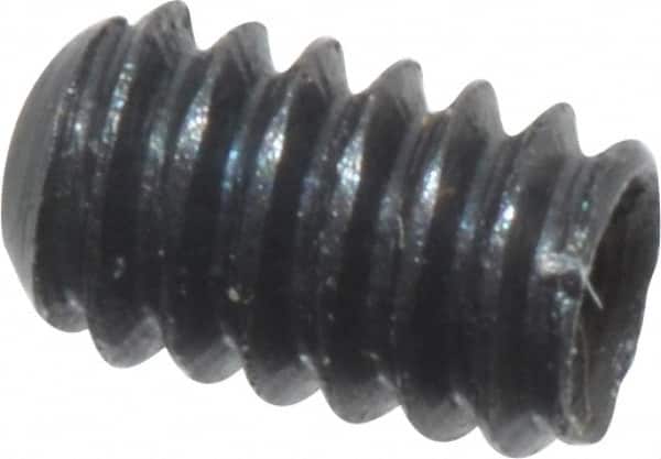 Value Collection - #0-80 UNF, 3/32" OAL, Cup Point Set Screw - Grade 8 Alloy Steel, 0.028" Key - Benchmark Tooling