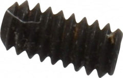 Value Collection - #0-80 UNF, 1/8" OAL, Cup Point Set Screw - Grade 8 Alloy Steel, 0.028" Key - Benchmark Tooling