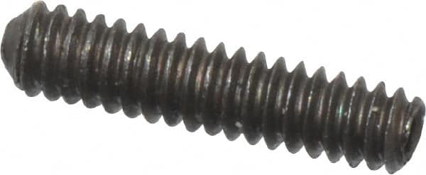 Value Collection - #0-80 UNF, 1/4" OAL, Cup Point Set Screw - Grade 8 Alloy Steel, 0.028" Key - Benchmark Tooling