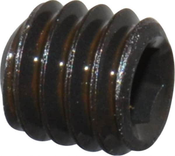 Value Collection - #5-44 UNF, 1/8" OAL, Cup Point Set Screw - Grade 8 Alloy Steel, 1/16" Key - Benchmark Tooling